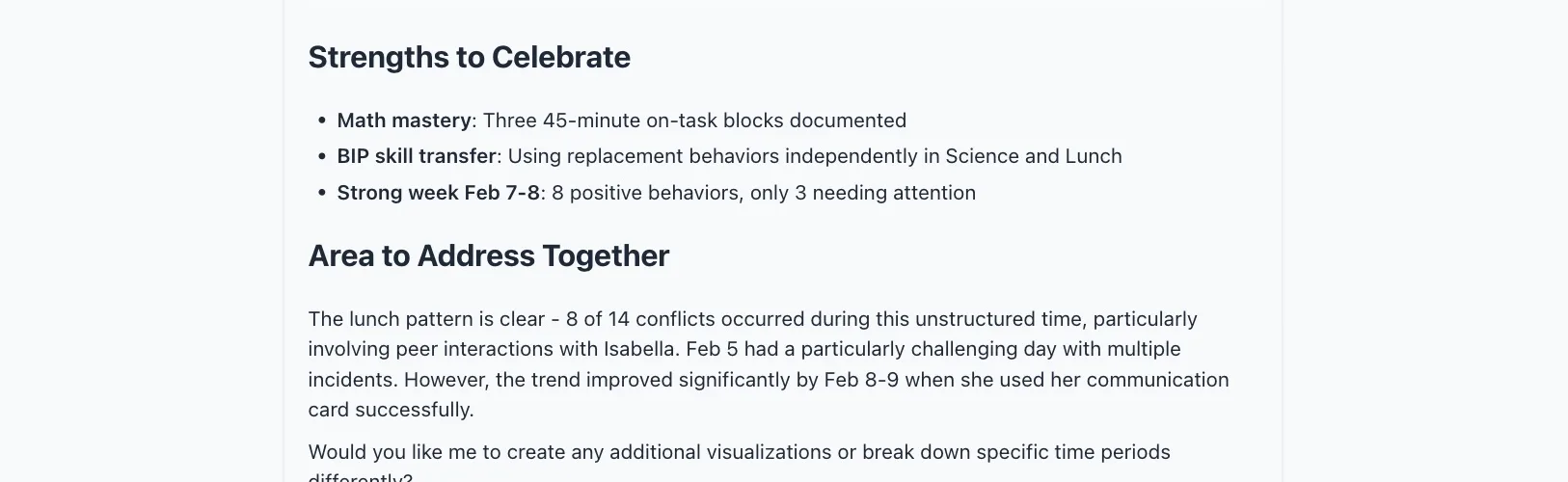 AI Advisor suggestion card